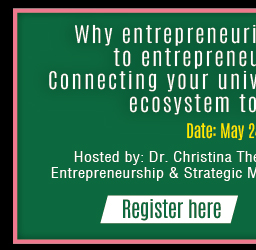 Webinar: 'Why entrepreneurial ecosystems matter to entrepreneurship educators: Connecting your universityâ€™s entrepreneurial ecosystem to your classroom' (Registro)